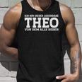 Theo First Name Name Saying Theo Tank Top Geschenke für Ihn