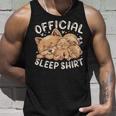 Official Sleep Pomeranian Dog With Puppy Tank Top Geschenke für Ihn