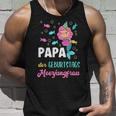 Papa The Birthday Mermaid Birthday Tank Top Geschenke für Ihn