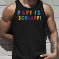 Papi Is Schlappi Father Birth Baby Growth Everyday Kaputti Tank Top Geschenke für Ihn