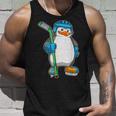 Pingüino Hockey Sobre Hielo Palo De Hockey Deportes Camiseta sin mangas Regalos para él