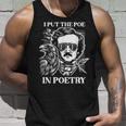 Poesía Poesía Edgar Allan Poe Con Raven Gothic Horror Escritor Camiseta sin mangas Regalos para él