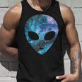 Psychedelic Alien Head Cosmic Galaxy Trippy Outer Space Tank Top Geschenke für Ihn