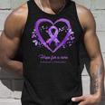 Purple Heart Butterfly Hope For A Cure Alzheimer's Awareness Tank Top Gifts for Him