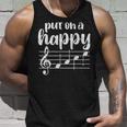 Put On A Happy Face Music Gráfico Divertido Para El Músico Camiseta sin mangas Regalos para él