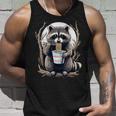 Raccoon Instant Noodle Cup Tank Top - Fun Unisex Design Gifts for Him