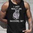 Raccoon Love Tank Top - Unisex | Cute & Quirky Statement Gifts for Him