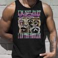 Raccoon Meme Bootleg Tank Top - Casual Humor | Unisex Tank Top Gifts for Him