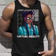 Realidadirtual Japonés Samurai Katana Chica Gamer Gaming Camiseta sin mangas Regalos para él