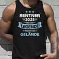 Rentner 2025 Legend Leaves Terrain For Retirement Tank Top Geschenke für Ihn