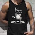 Retro Raccoon Rock Music Men Kids Women Raccoon Tank Top Gifts for Him