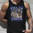 Rizzy Autistic Raccoon Meme Unisex Tank Top - Fun & Confident Gifts for Him