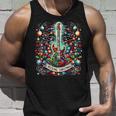 The Rocking Christmas Rock Guitar Santa Tank Top Geschenke für Ihn