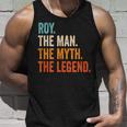 Roy The Man The Myth The Legend Name Roy Tank Top Geschenke für Ihn