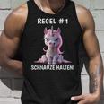 Rule 1 Snout Unicorn Sarcasm Tank Top Geschenke für Ihn