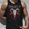 Satanist Baphomet 666 Satanism Satan Loves Me Tank Top Geschenke für Ihn