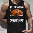 Scottish Highland Cow Official Sleep Nightdress Tank Top Geschenke für Ihn