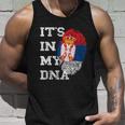 With Serbian Flag Es Ist In My Dna Serbe Genetic Tank Top Geschenke für Ihn