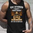 Smith Forged Apron Anvil Saying Man Fun Tank Top Geschenke für Ihn