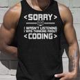 Software Computer Programmer Costume Nerds Science Coding Tank Top Geschenke für Ihn