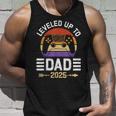 Spielerpapa Leveled Up To Daddy 2025 Dadintage Tank Top Geschenke für Ihn