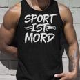 Sport Ist Mord Anti Unsporty Knife Lazy Retro Tank Top Geschenke für Ihn