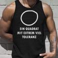 A Square With Extremely Tolerance Nerd Tank Top Geschenke für Ihn