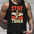 Stay Tuned Mountain Goat Banjo Music Bluegrass Tank Top Geschenke für Ihn