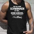 Tag Ohne Schwimmen Immöglich Swimmer Tank Top Geschenke für Ihn