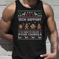 Tech-Support I'm Here To Delete Your Cookies Christmas Tank Top Geschenke für Ihn