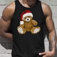 With Teddy Bear And Santa Hat Teddy Bear Christmas Tank Top Geschenke für Ihn