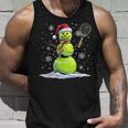 Tennis Snowman Tennis Player Santa Hat Christmas Tank Top Geschenke für Ihn