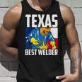 Texas Best Welder Ironsmith Texan Flag Soudage Débardeur e Cadeaux pour lui