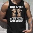 Three Monkeys Three Monkeys Who Look Asking Tank Top Geschenke für Ihn