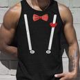 Valentine's Day Costume Hearts Bow Tie & Braces Tank Top Geschenke für Ihn