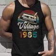 Vintage 1985 Cumpleaños 40 Años Cassette Lápiz Camiseta sin mangas Regalos para él