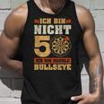 Vintage 50Th Birthday Dart Saying Double Bullseye Tank Top Geschenke für Ihn