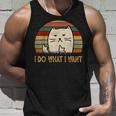 Vintage I Do What I Want Cat Lovers Camiseta sin mangas Regalos para él