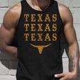 Vintage Western State Texan Native Pride Longhorn Bull Texa Tank Top Tank Top Gifts for Him
