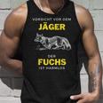 Vorsichtor Dem Jäger Der Fuchs Ist Harmlos Spruch Tank Top Geschenke für Ihn