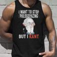 I Want To Stop Philosophizing But I Kant Immanuel Philosophy Tank Top Geschenke für Ihn