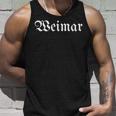 Weimar Homeland City Region Old German Writing Tank Top Geschenke für Ihn