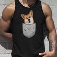 Welsh Corgi Pembroke Chest Pocket For Dog Owners Tank Top Geschenke für Ihn