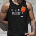 They See Me Aperollin' Cocktail Summer Drink Aperol Tank Top Geschenke für Ihn