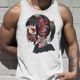 Anime Manga Gráfico Ojos Rojos Arte Anime Camiseta sin mangas Regalos para él