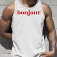 Bonjour For French Lovers Blue Tank Top Geschenke für Ihn