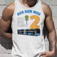 Children's 2 Years Boy Little Bus Driver 2Nd Birthday Bus Articulated Bus Tank Top Geschenke für Ihn