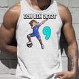 Children's Ich Bin Jetzt 9 Football Boy Dabbing 9Th Birthday Tank Top Geschenke für Ihn