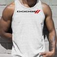 Dodge Wordmark Logo Gray Tank Top Geschenke für Ihn