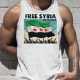 Free Syria Syria Revolution Freedon Flag Blue Tank Top Geschenke für Ihn